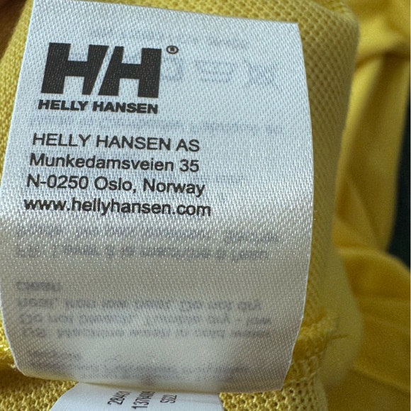 Helly Hansen Yellow Women's Polo Shirt Size 2XL Collared - Picture 9 of 9